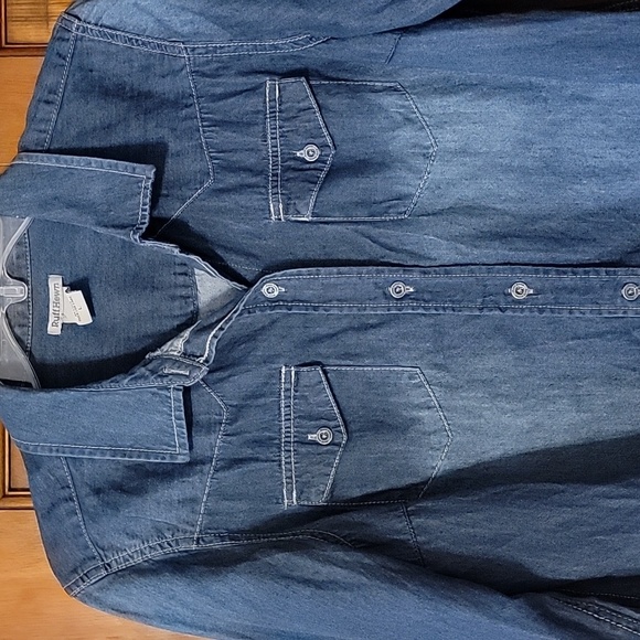 Ruff Hewn Classic Blue Denim Shirt(Runs Small) - Picture 3 of 5